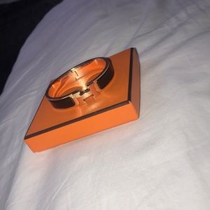 Rose Gold & Black Hermès Bracelet